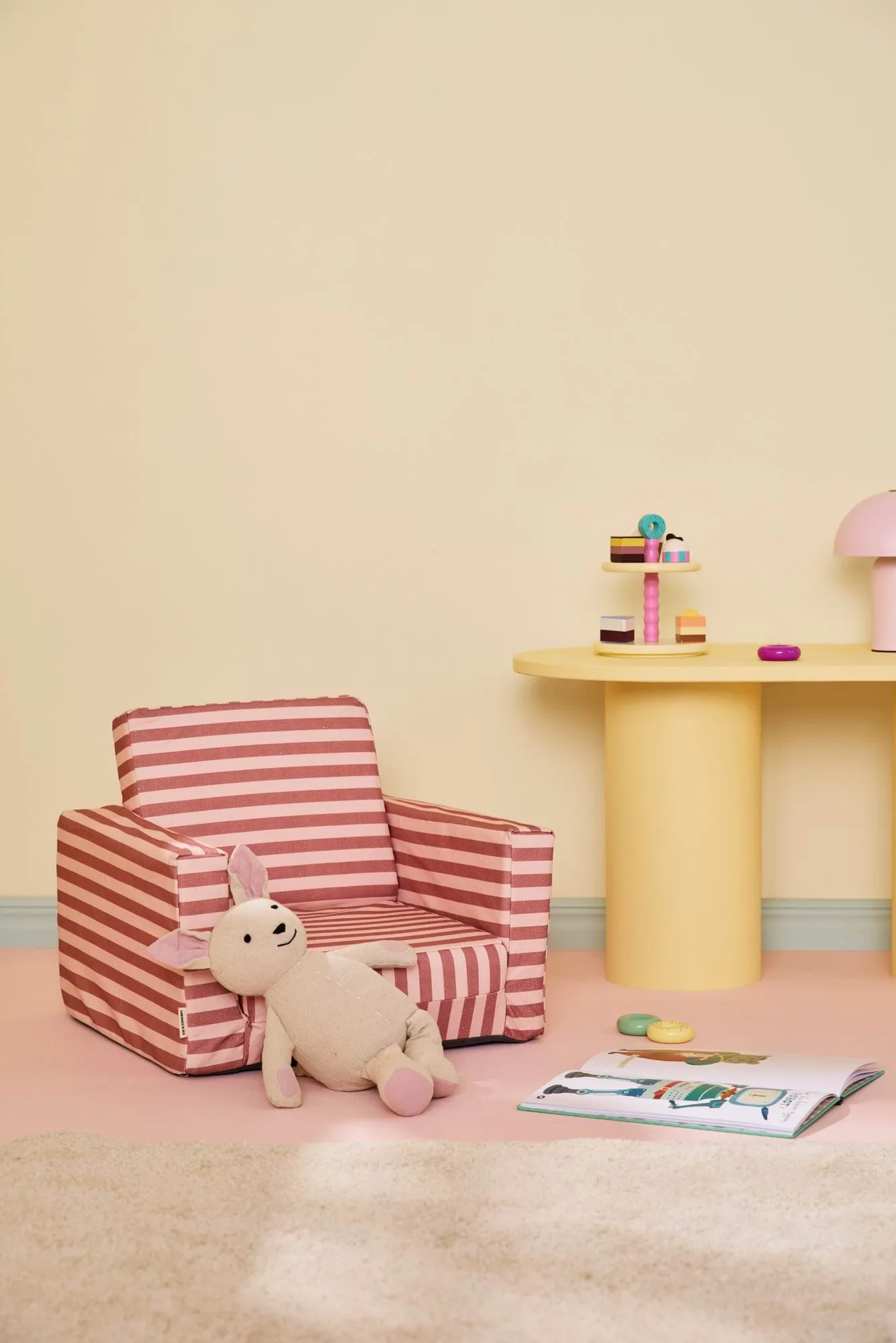 Fotel składany Kid's Base, Brązowy róż Kid's Concept