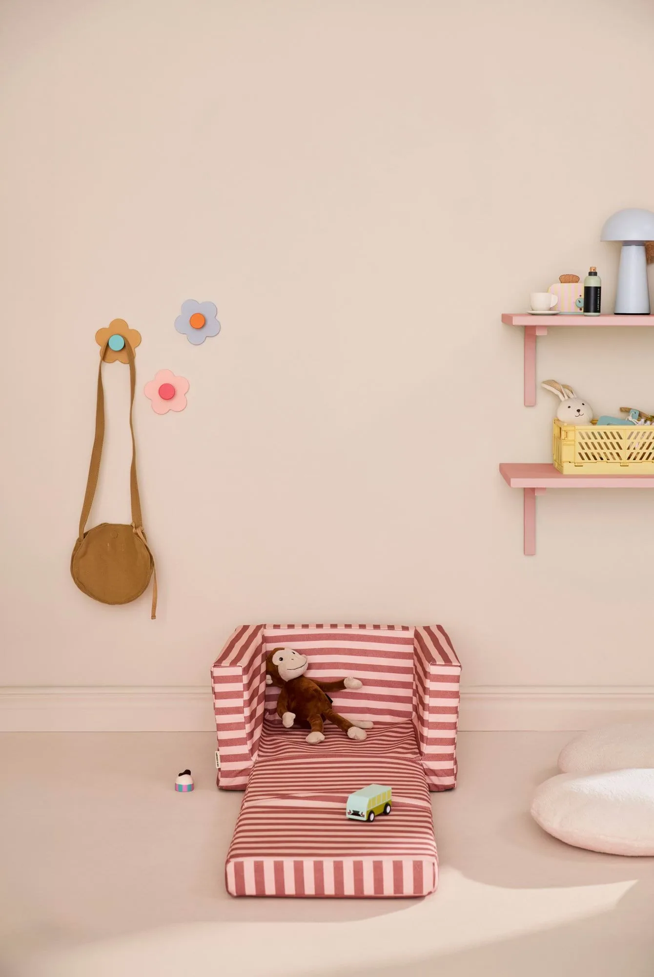 Fotel składany Kid's Base, Brązowy róż Kid's Concept