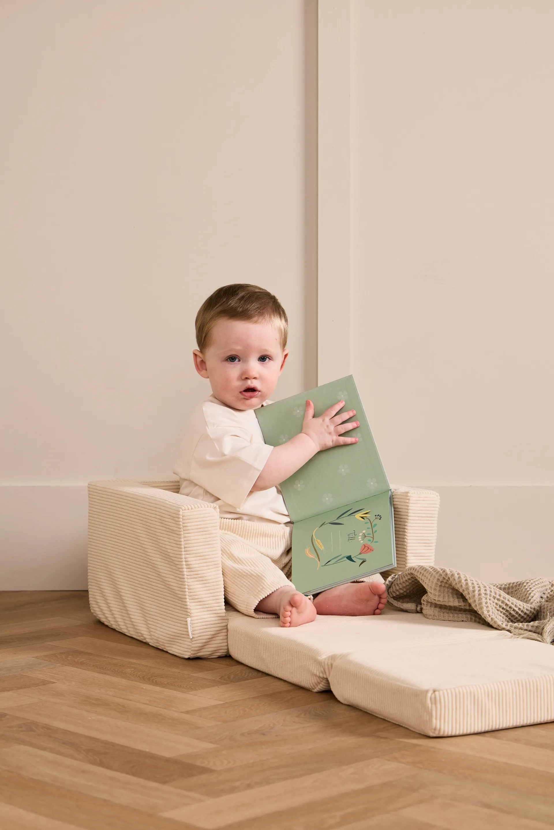 Fotel składany Kid's Base, Naturalna biel Kid's Concept