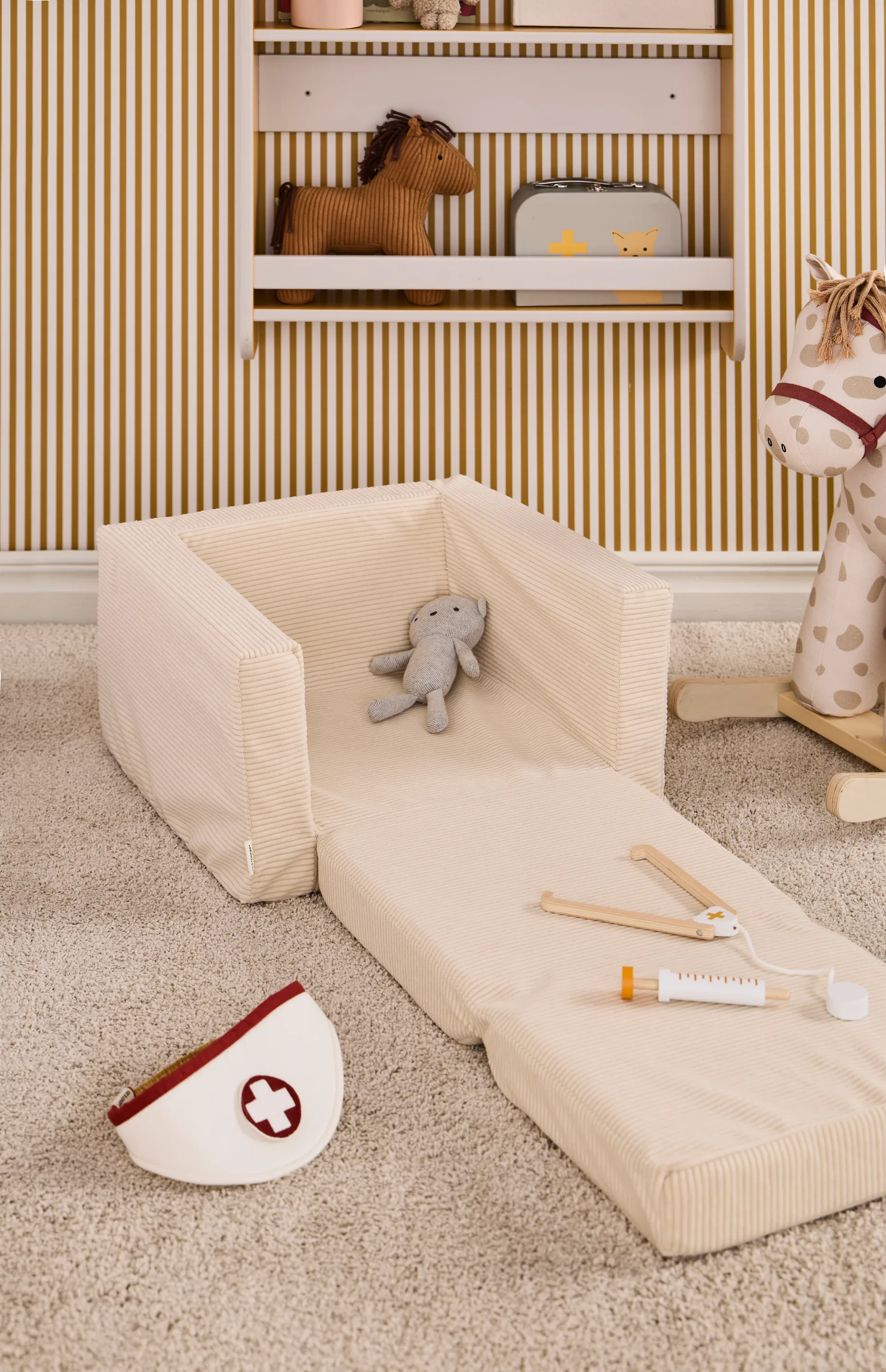 Fotel składany Kid's Base, Naturalna biel Kid's Concept