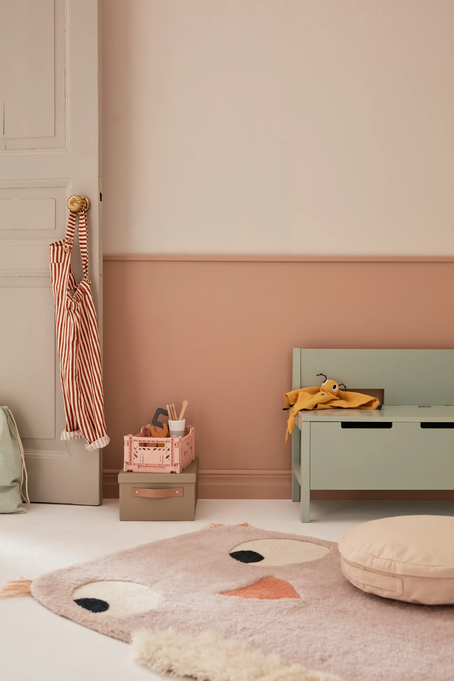 Kanapa Star ze schowkiem, Jasnozielony Kid's Concept