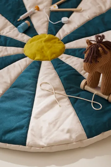 Mata do zabawy Cirkus - Turkusowy, Ø112×2 cm - Kid's Concept