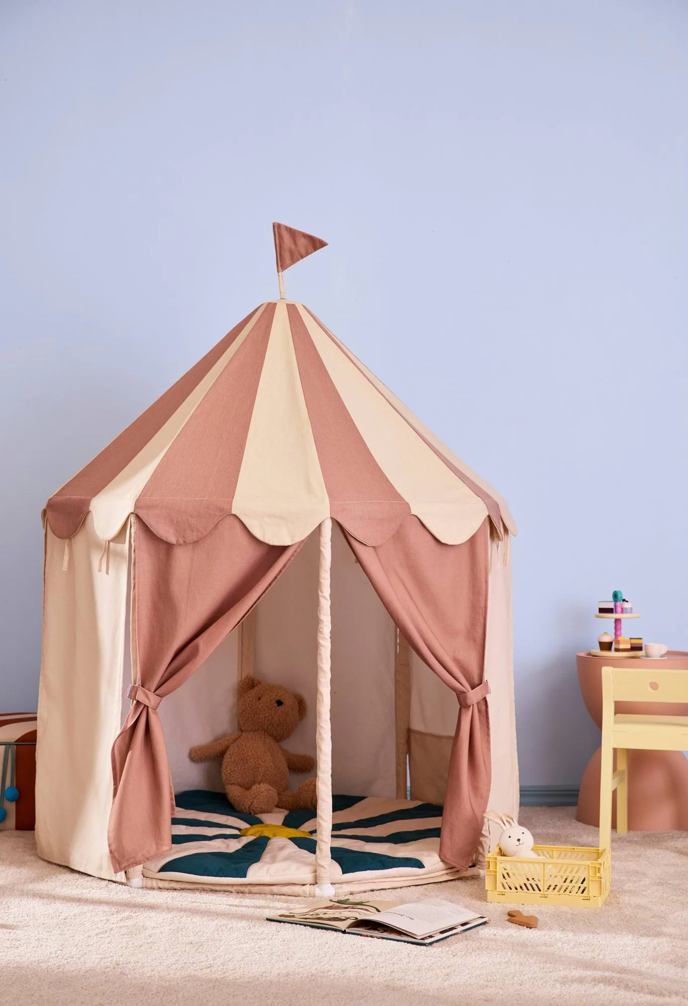 Namiot domek dla dzieci Kid's Base, Brązowe paski Kid's Concept