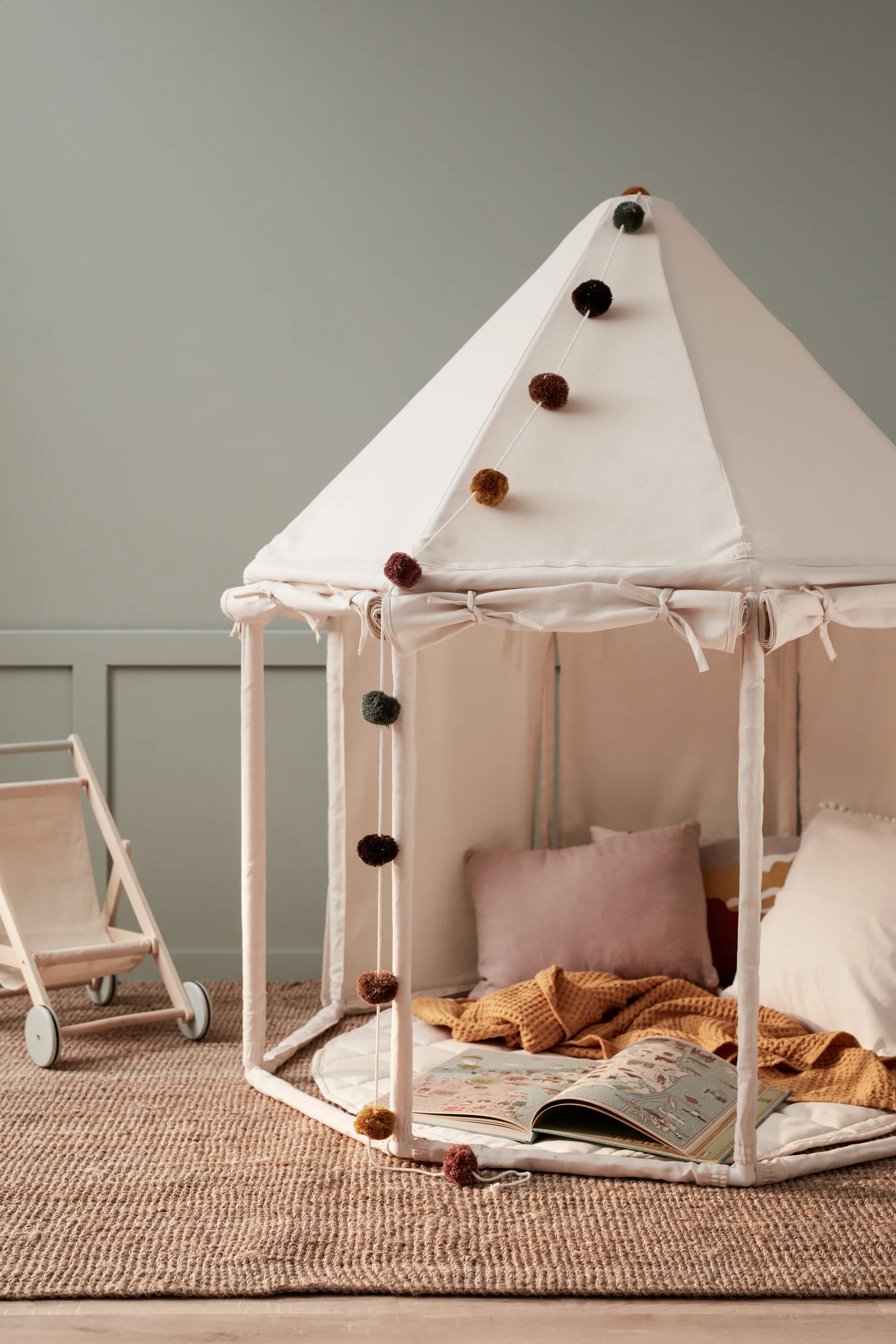 Namiot domek dla dzieci Kid's Base, Naturalny biały Kid's Concept