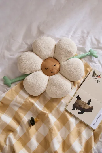 Poduszka Blomma - Biało-zielono-żółty - Kid's Concept