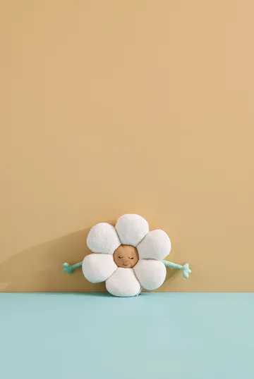 Poduszka Blomma - Biało-zielono-żółty - Kid's Concept