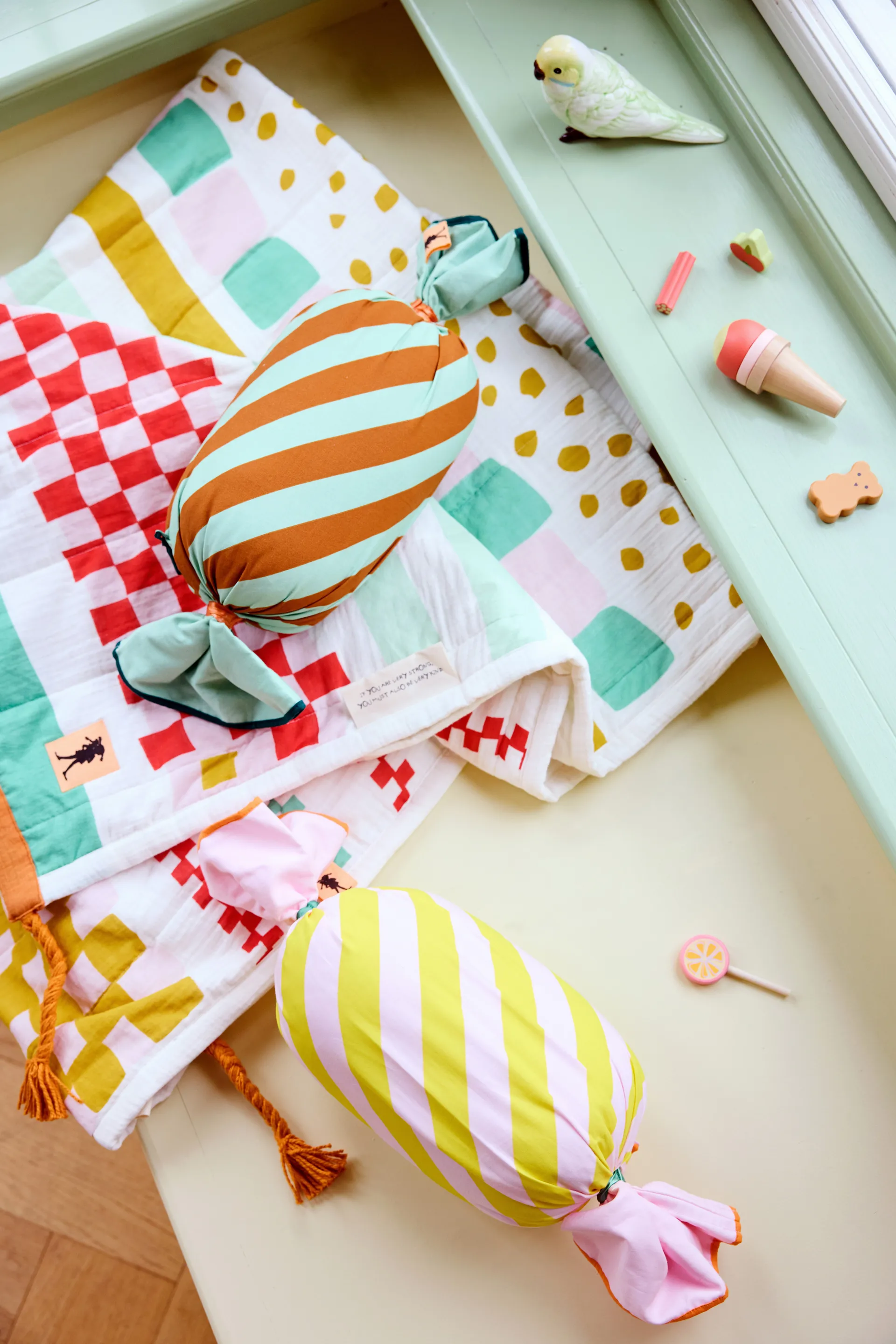 Poduszka cukierek Pippi, Różowy Kid's Concept