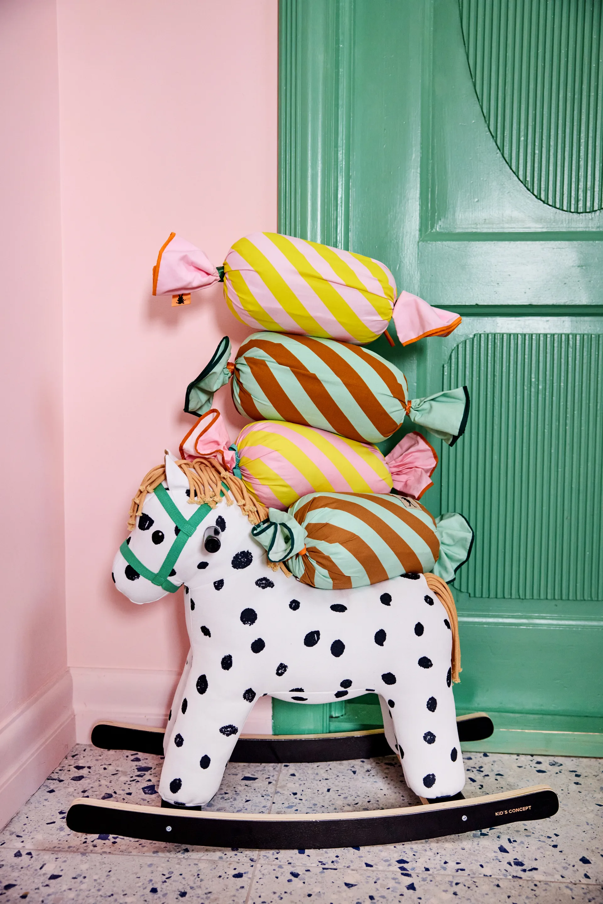 Poduszka cukierek Pippi, Różowy Kid's Concept