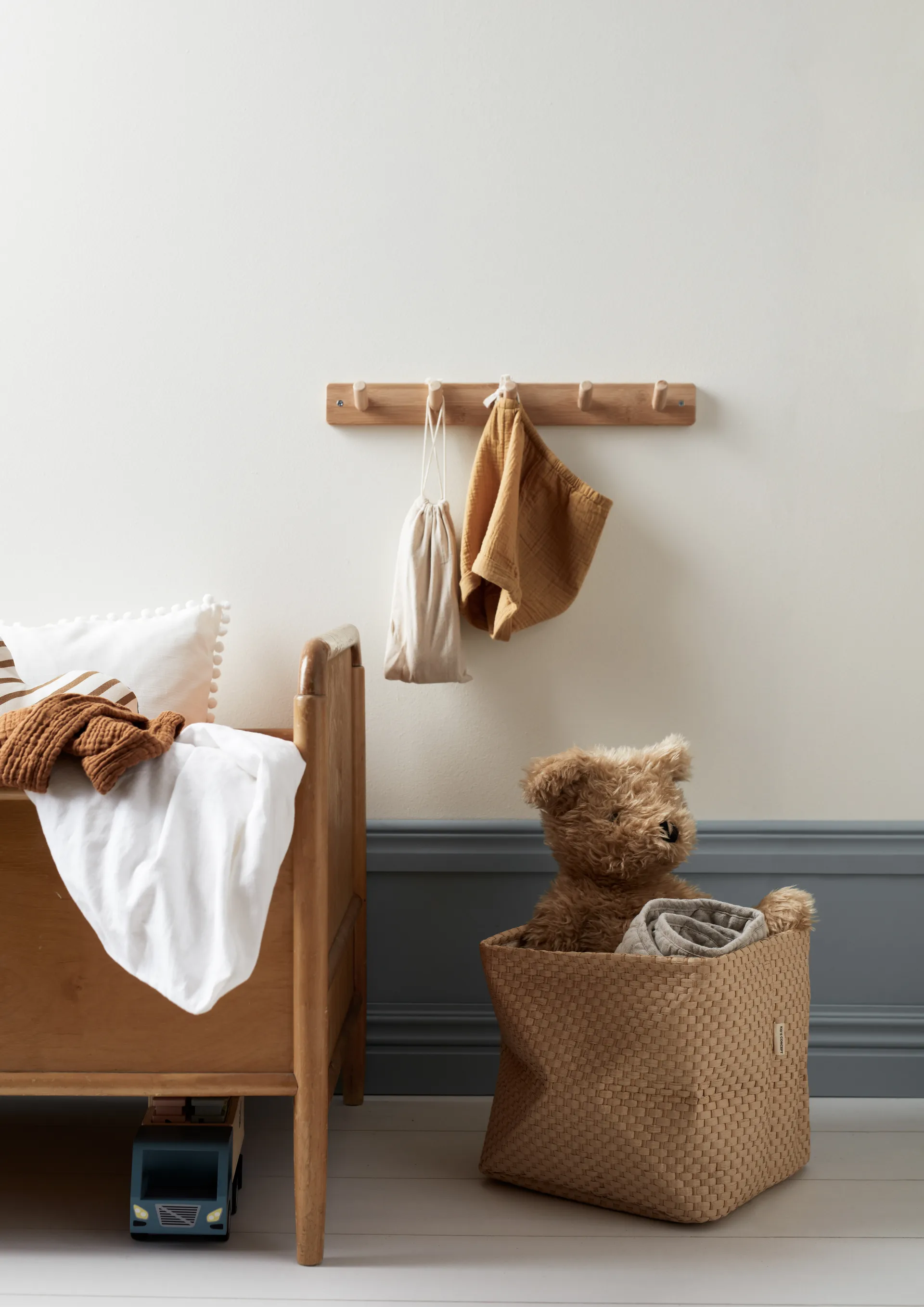 Pudełko do przechowywania Kid's Base 30x30 cm 2-pak, Naturalny Kid's Concept