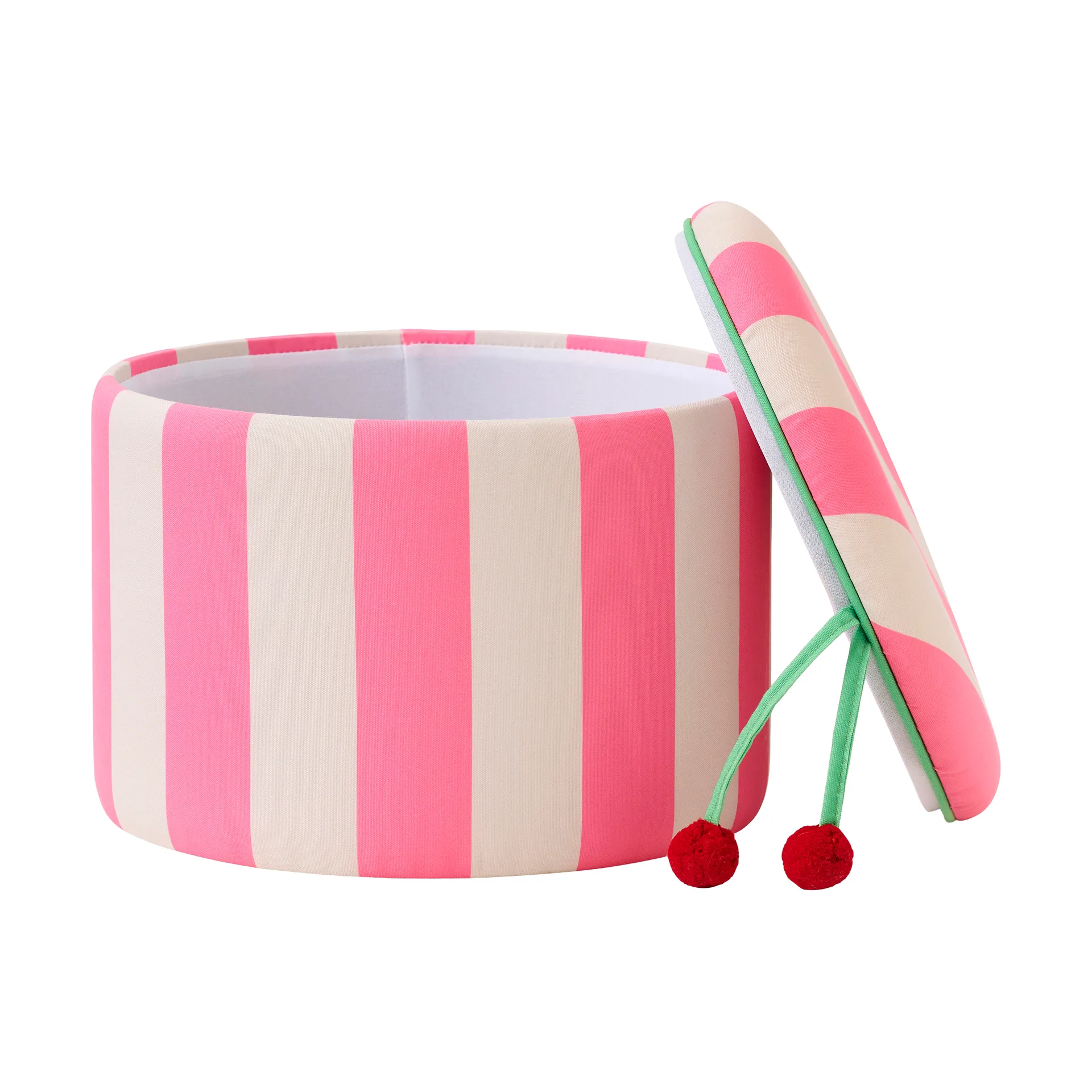 Pufa cylindryczna ze schowkiem, Różowy, Ø40×30,5 cm Kid's Concept