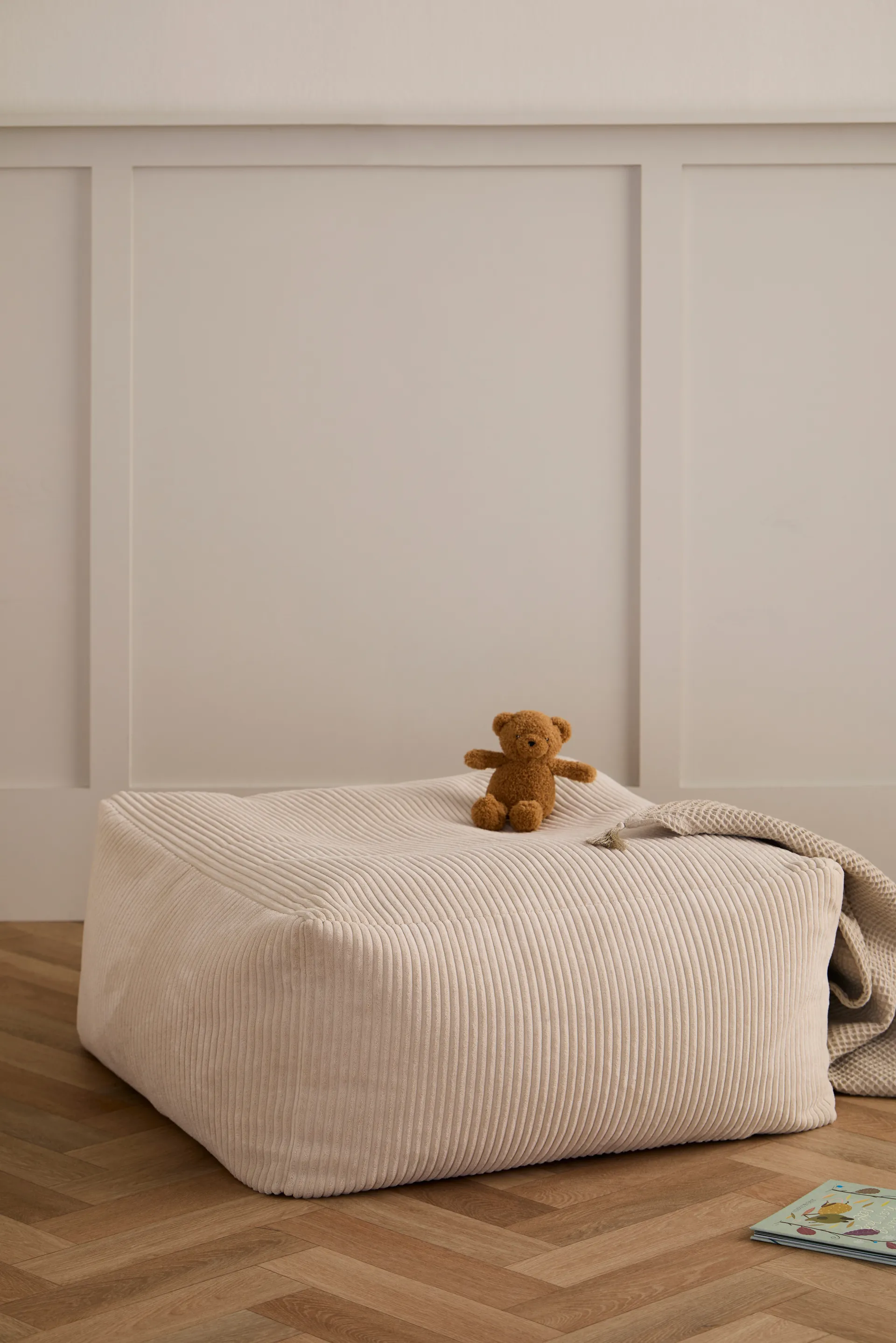 Pufa do siedzenia Kid's Base 85x85x34 cm, Naturalna biel Kid's Concept