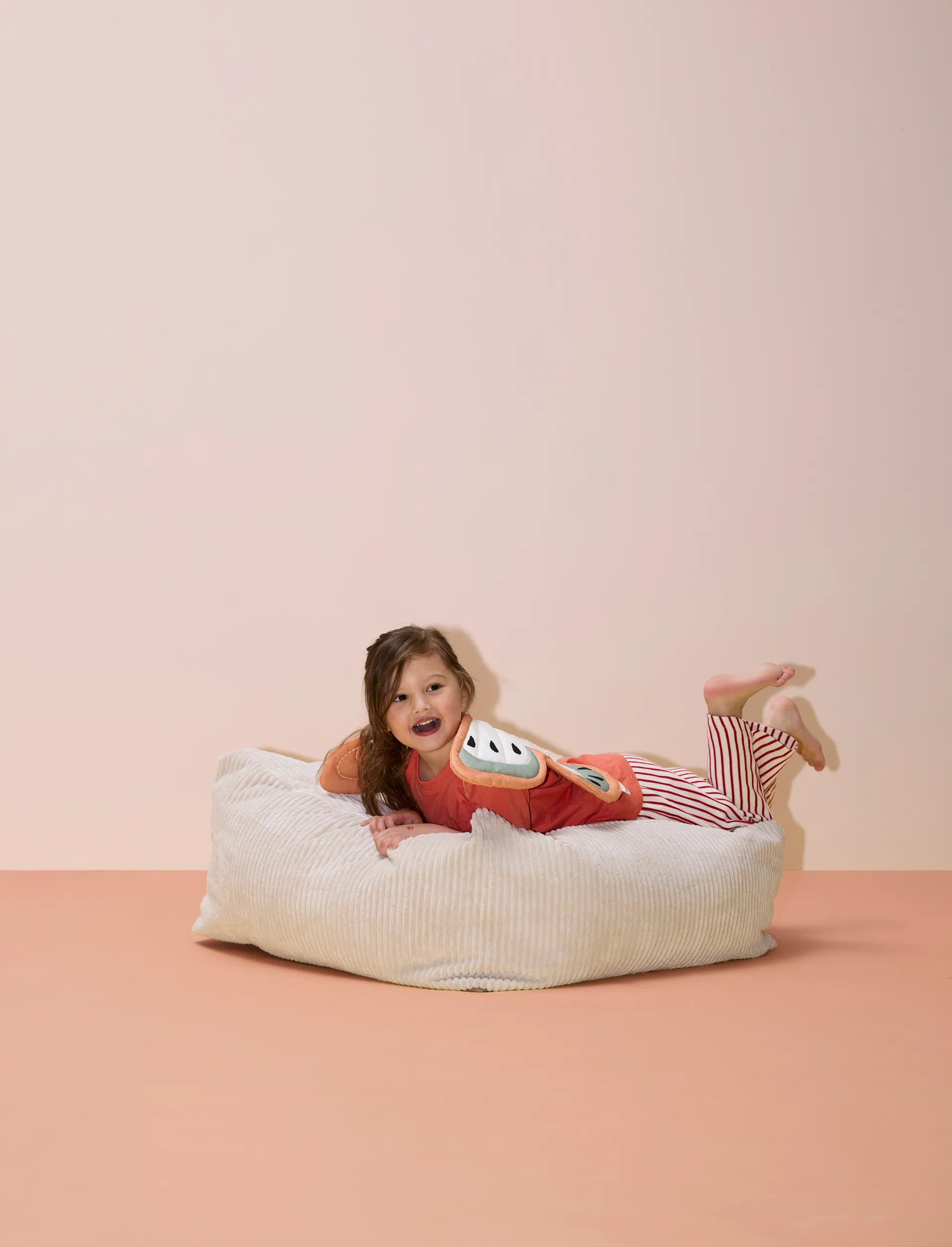 Pufa do siedzenia Kid's Base 85x85x34 cm, Naturalna biel Kid's Concept