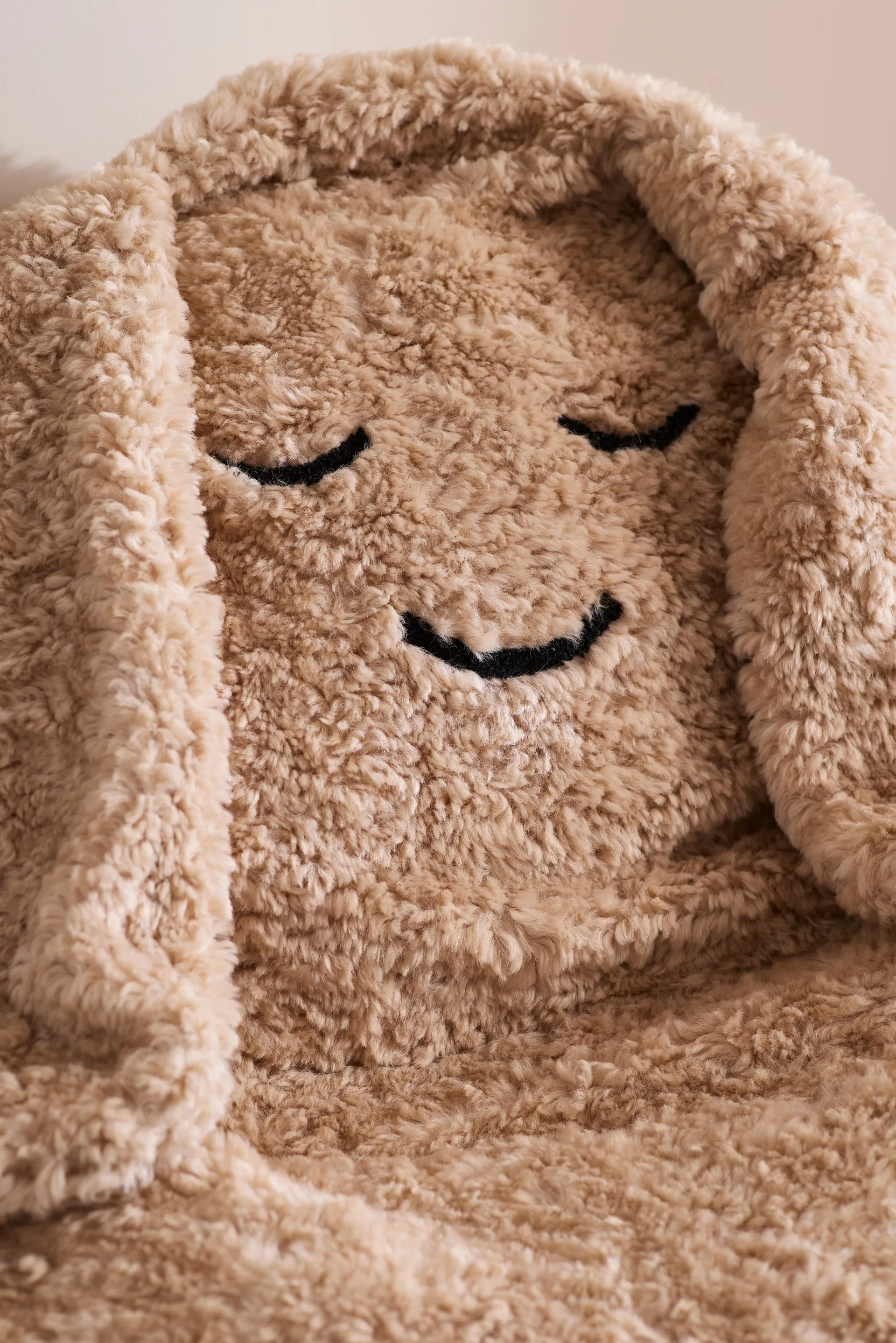 Pufa Snuggle, Beżowy, Ø80×50 cm Kid's Concept