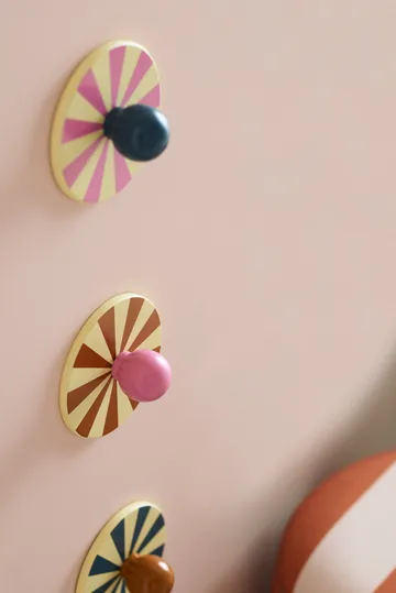 Zestaw 3 haczyków Cirkus - Multikolor, Ø10×4,4 cm - Kid's Concept