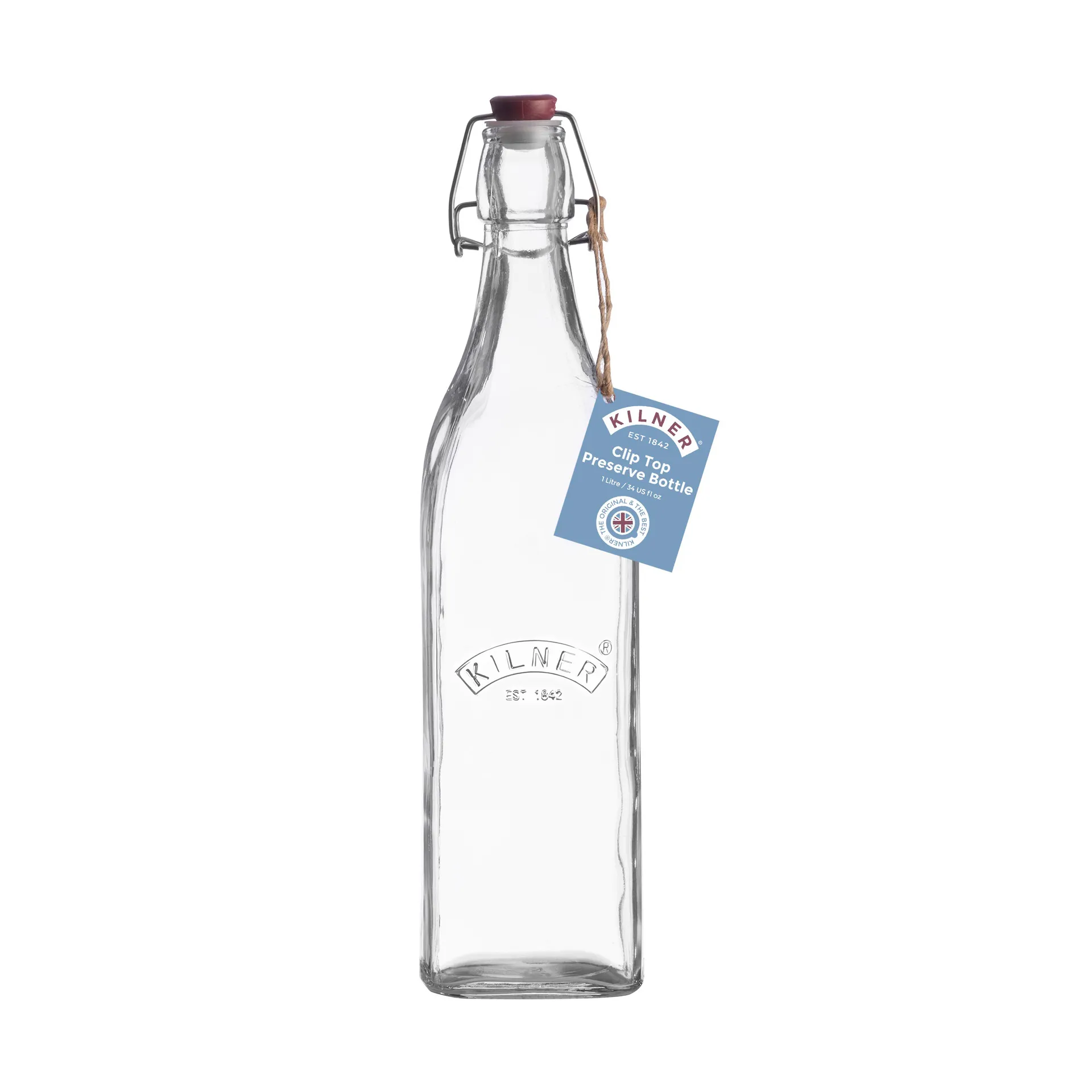 Butelka z zapięciem pałąkowym Kilner, Przezroczysty, 1 L Kilner