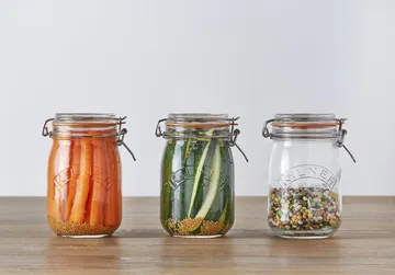 Butelka z zapięciem pałąkowym Kilner - Przezroczysty, 1 L - Kilner