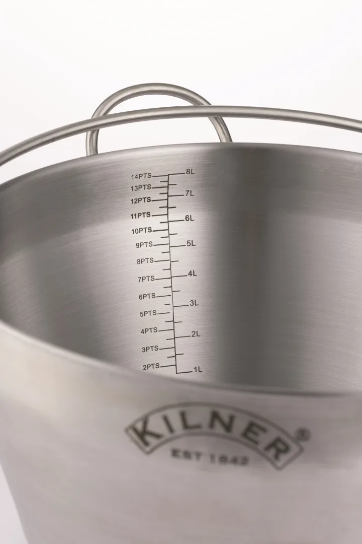 Dzbanek do lodówki Kilner FRESH, Przezroczysty-szary, 1,2 L Kilner