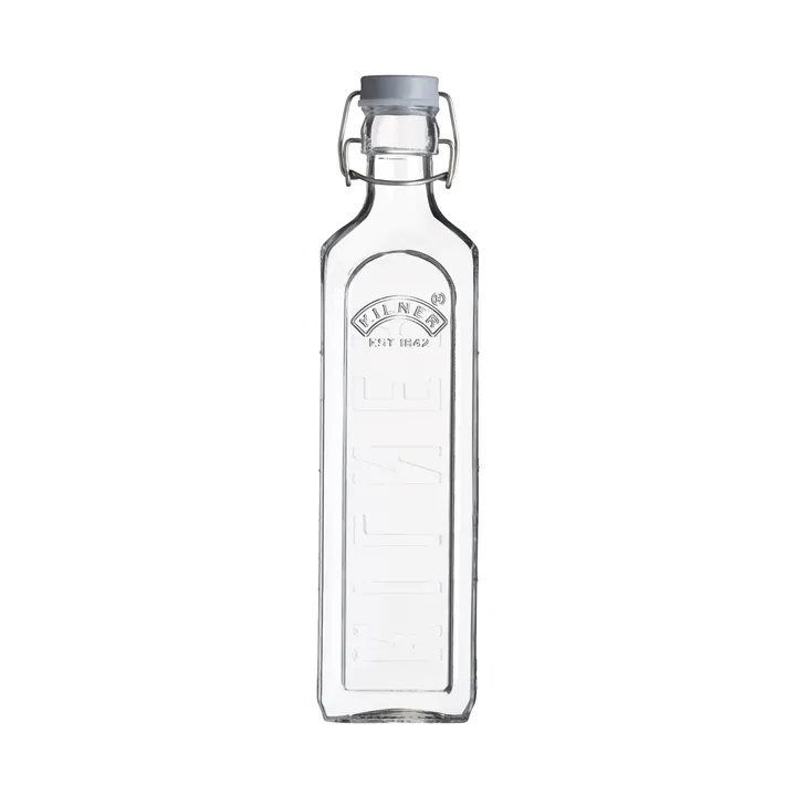 Kwadratowy słoik na przyprawy Kilner FRESH - Przezroczysty-szary, 160 ml - Kilner