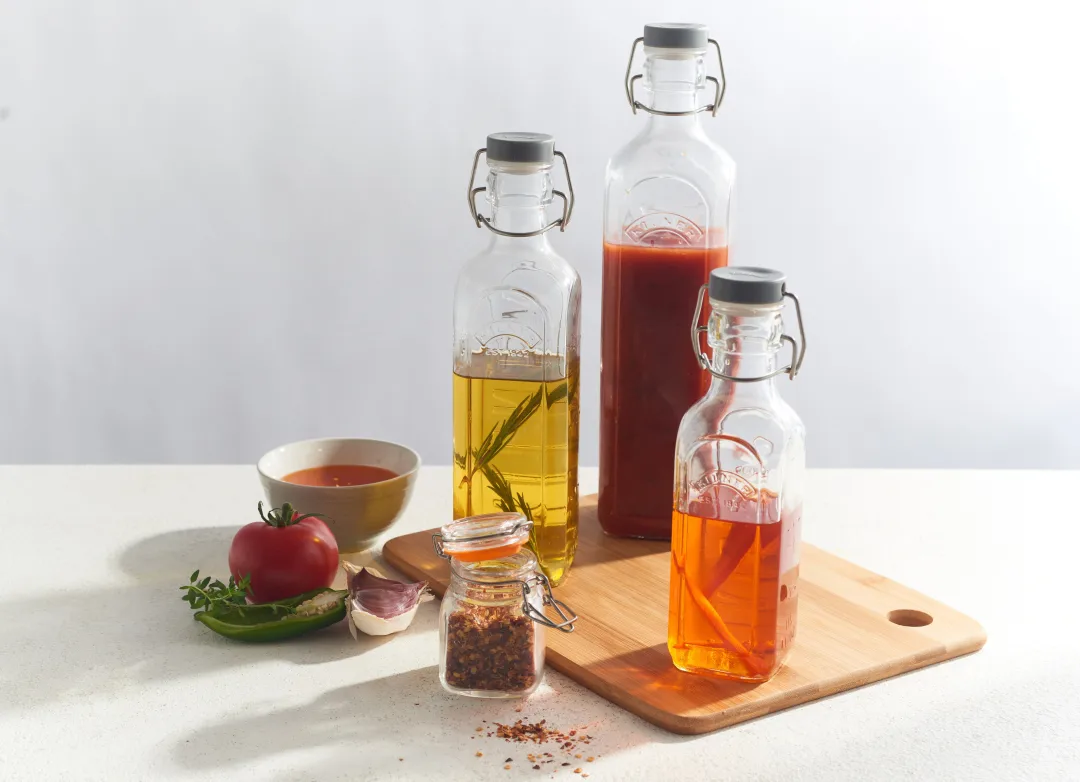 Młynek do przypraw Kilner, Przezroczysty-stal nierdzewna, 250 ml Kilner