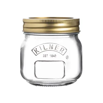 Okrągły słoik do przetworów Kilner - Przezroczysty-złoty, 250 ml - Kilner
