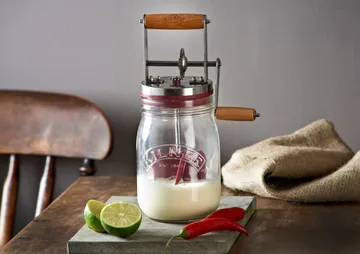Słoik do przechowywania Kilner FRESH - Przezroczysty-szary, 1 L - Kilner