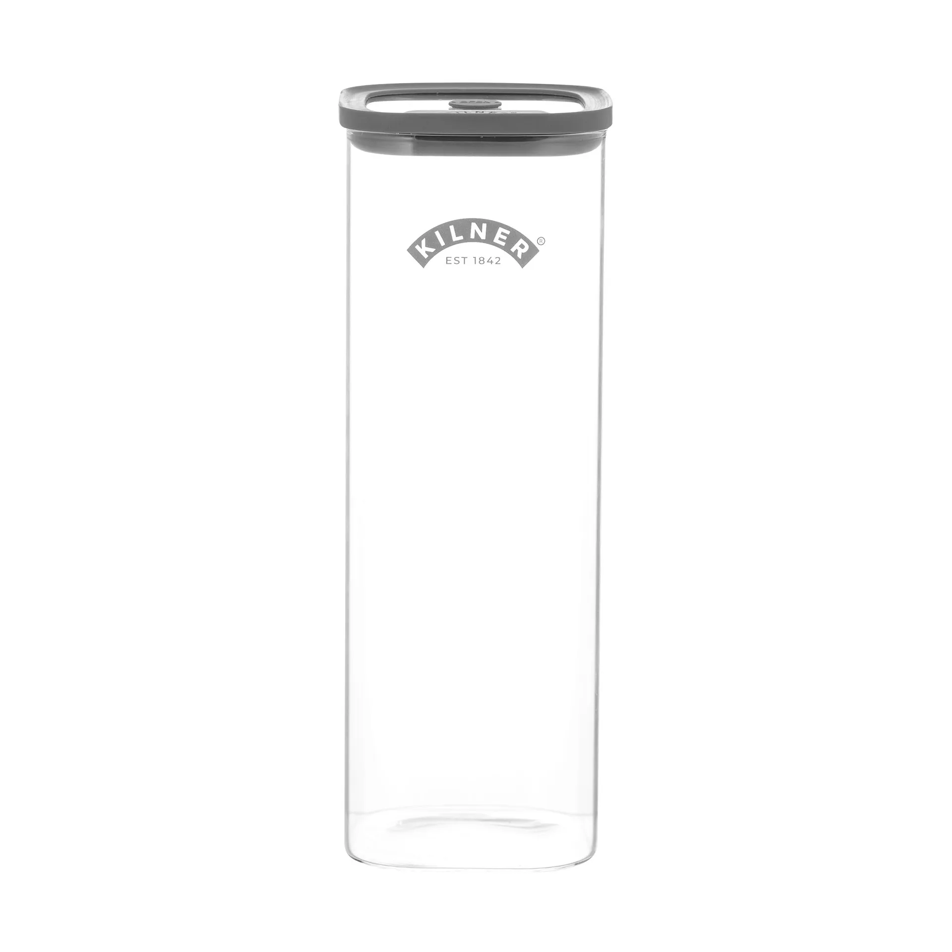 Słoik do przechowywania Kilner FRESH, Przezroczysty-szary, 2 L Kilner