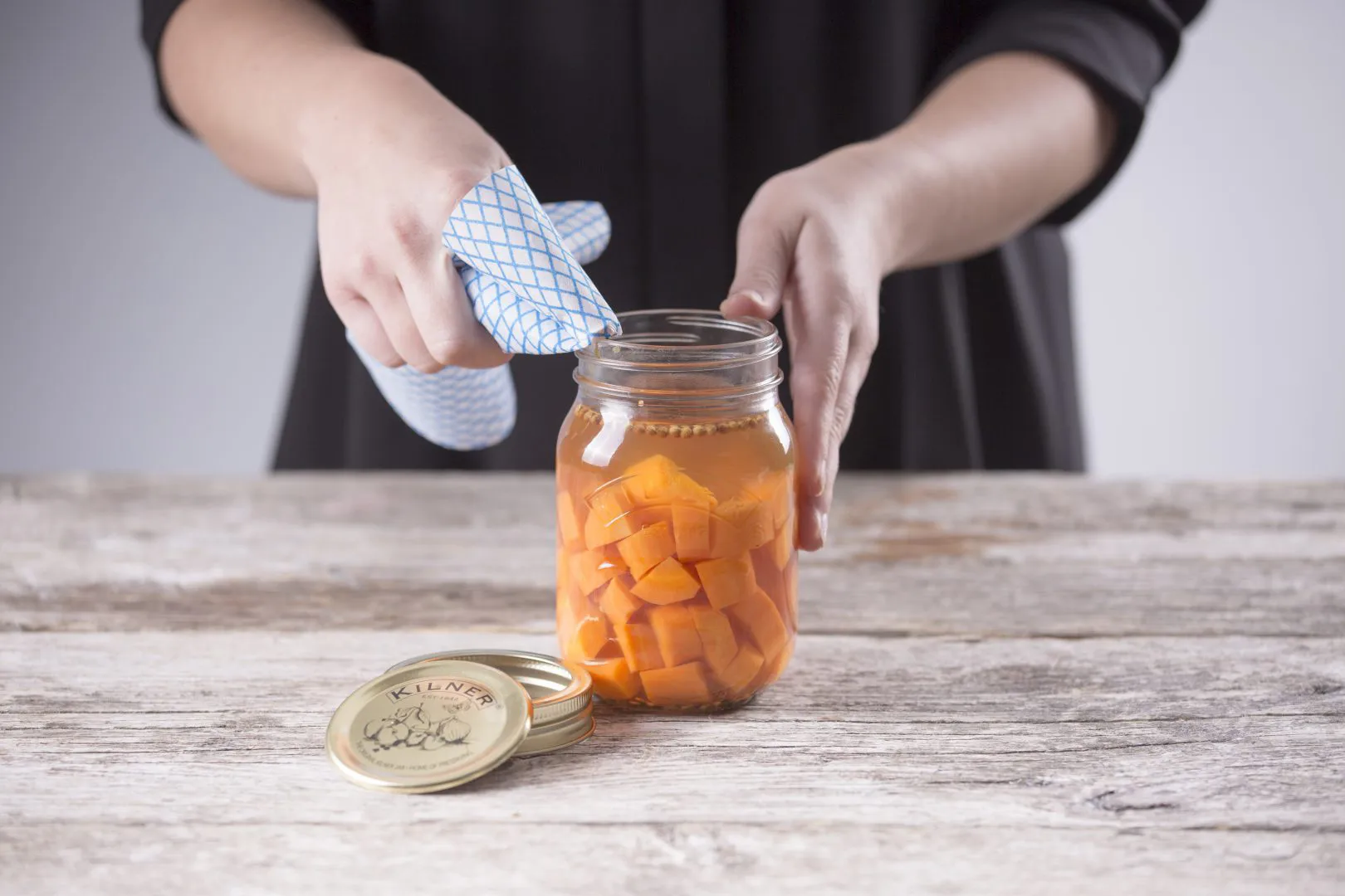 Słoik do przechowywania Kilner FRESH, Przezroczysty-szary, 3,5 L Kilner