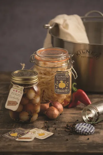 Słoik okrągły Kilner z klamrą - Przezroczysty, 1 L - Kilner