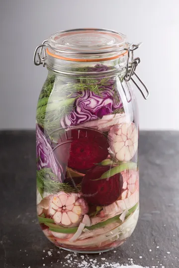 Słoik okrągły Kilner z klamrą - Przezroczysty, 1,5 L - Kilner