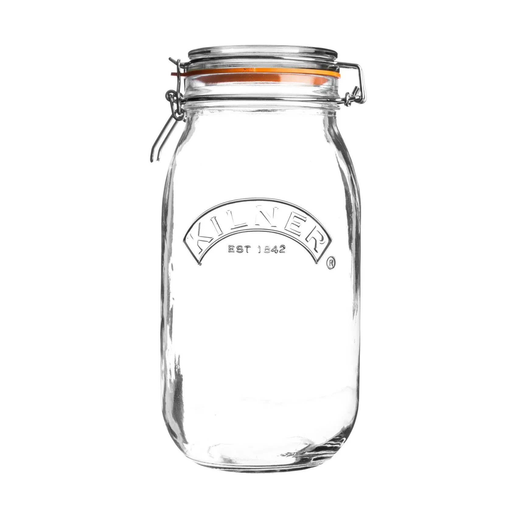 Słoik okrągły Kilner z klamrą, Przezroczysty, 2 L Kilner