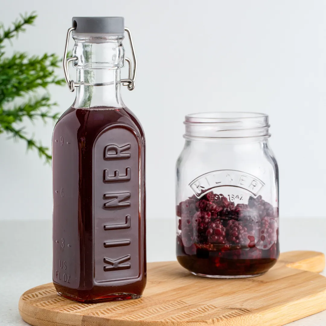 Słoik okrągły Kilner z klamrą, Przezroczysty, 2 L Kilner