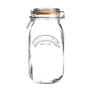 Słoik okrągły Kilner z klamrą - Przezroczysty, 3 L - Kilner