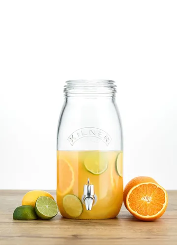 Słoik okrągły Kilner z klamrą - Przezroczysty, 3 L - Kilner