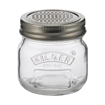 Słoik z tarką w pokrywce Kilner - Srebrny-przezroczysty, 250 ml - Kilner