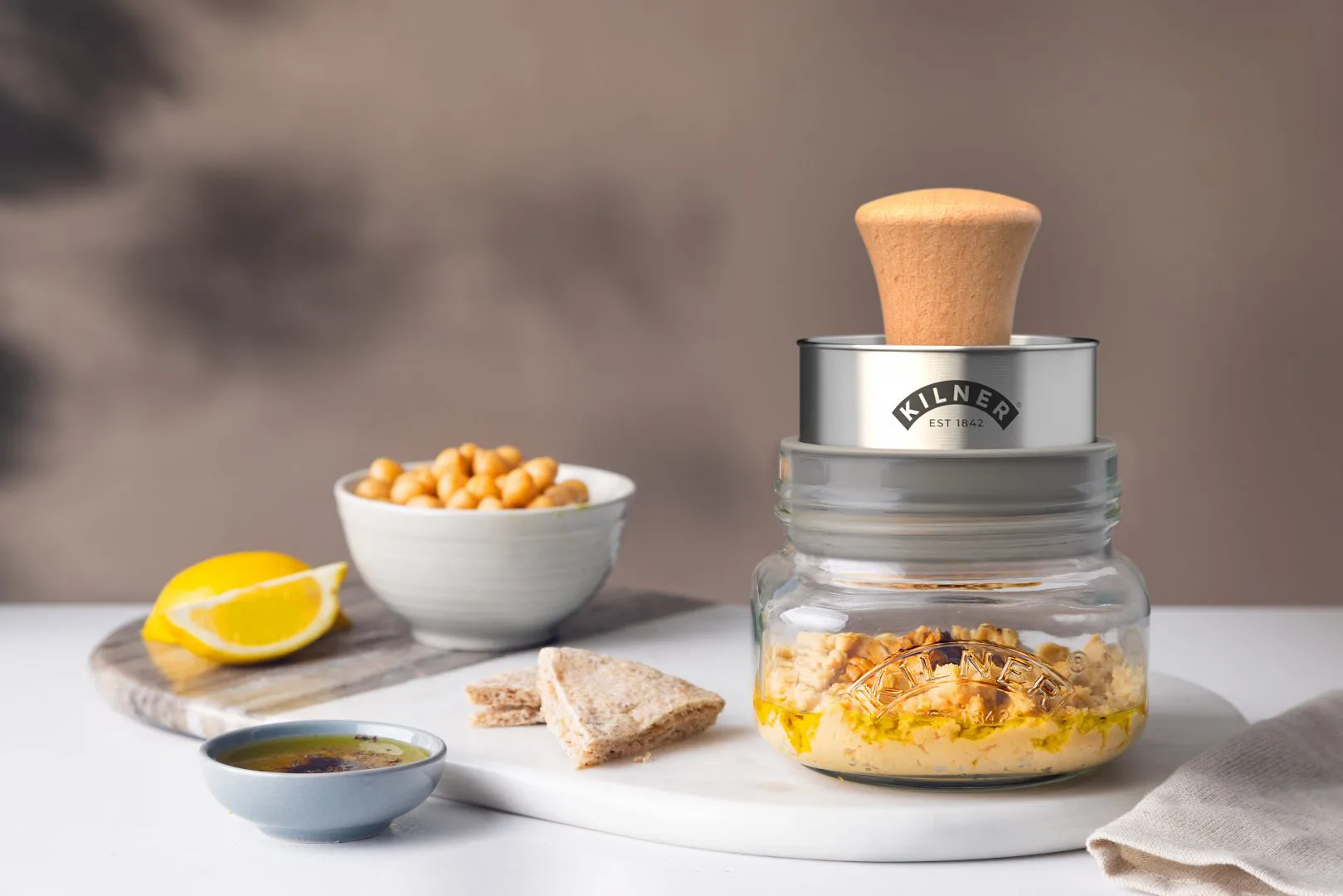 Słoik z tarką w pokrywce Kilner, Srebrny-przezroczysty, 250 ml Kilner