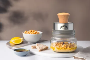 Słoik z tarką w pokrywce Kilner - Srebrny-przezroczysty, 250 ml - Kilner