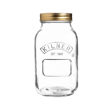 Słoiki na przyprawy Kilner FRESH - Przezroczysty-szary, 4‑szt., 160 ml - Kilner
