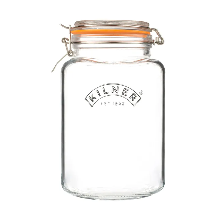 Szeroki słoik Kilner WIDE - Przezroczysty-złoty, 0,5 l - Kilner