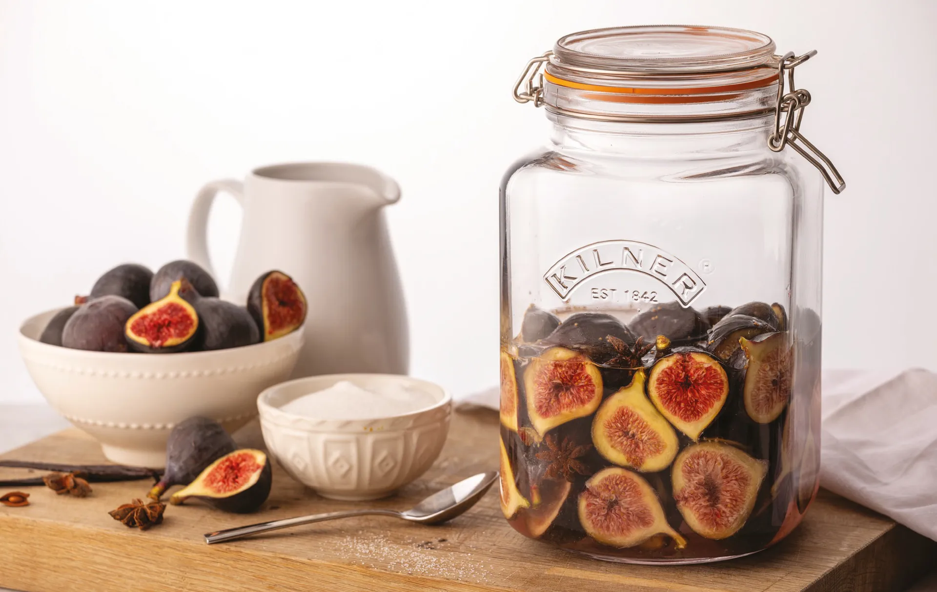 Szeroki słoik Kilner WIDE, Przezroczysty-złoty, 0,5 l Kilner