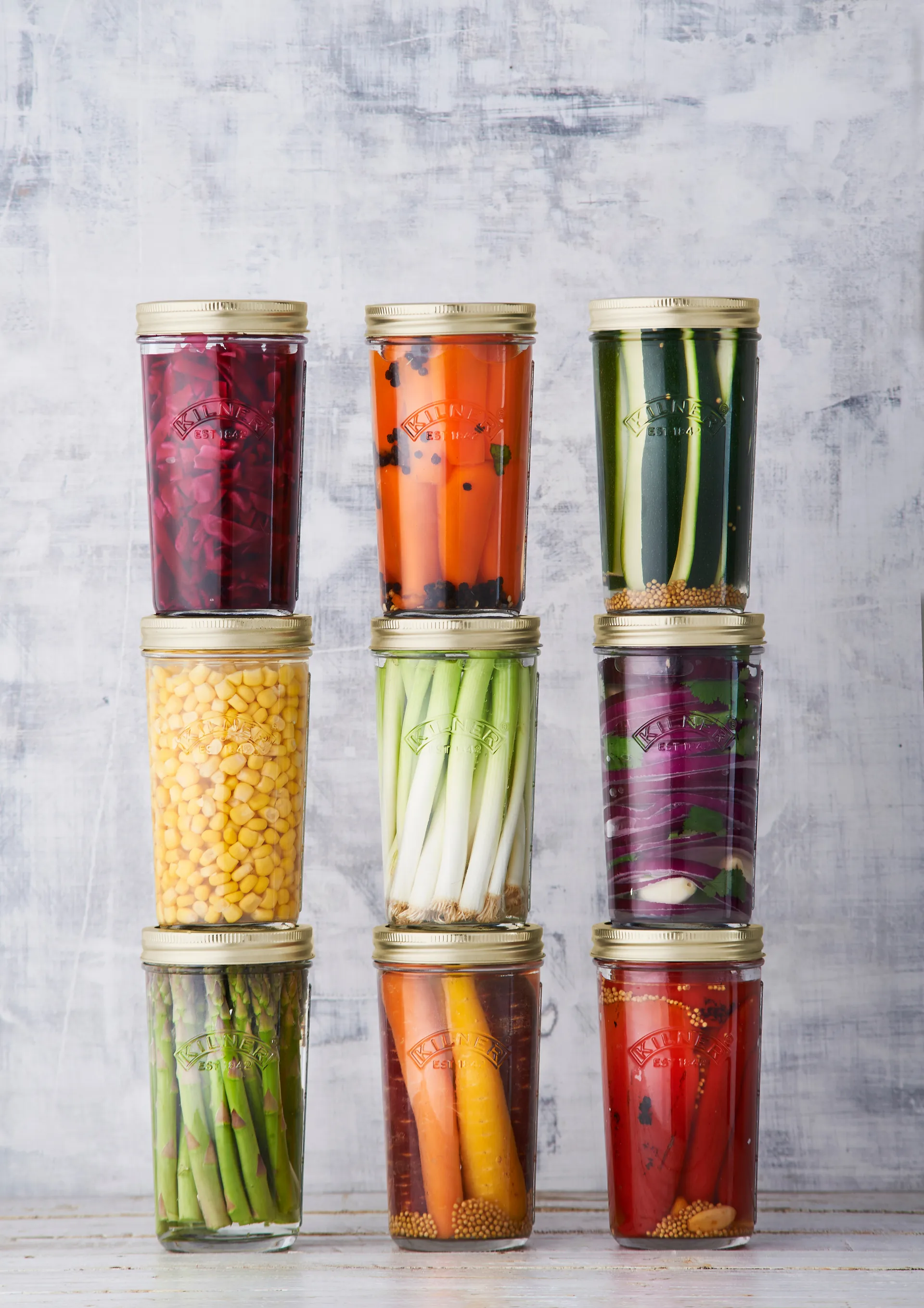 Szeroki słoik Kilner WIDE, Przezroczysty-złoty, 0,5 l Kilner