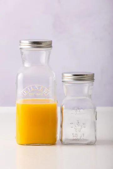 Szeroki słoik Kilner WIDE - Przezroczysty-złoty, 200 ml - Kilner