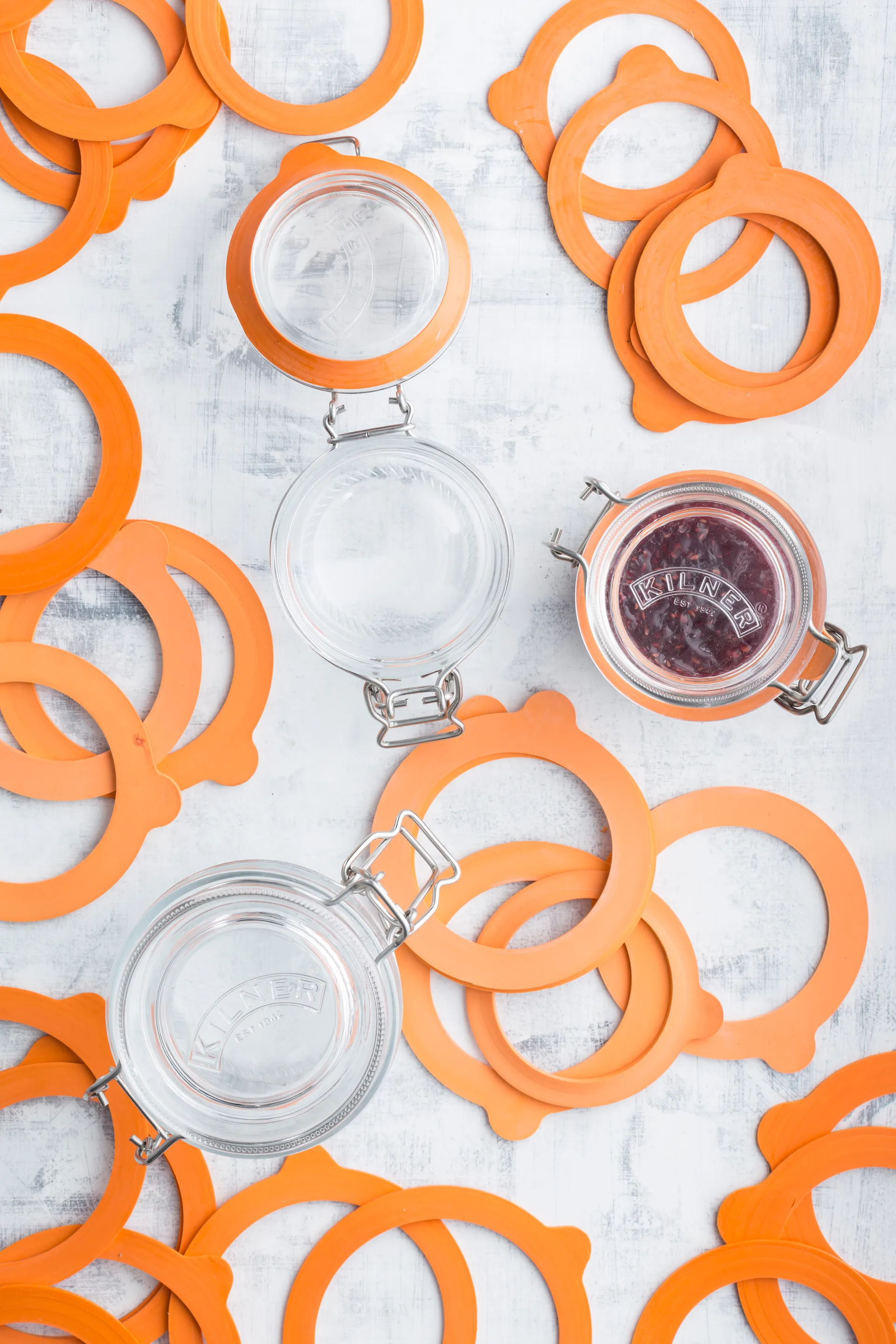 Uszczelki gumowe standardowe Kilner, Pomarańczowy, 0,35-2 L, 6‑szt. Kilner