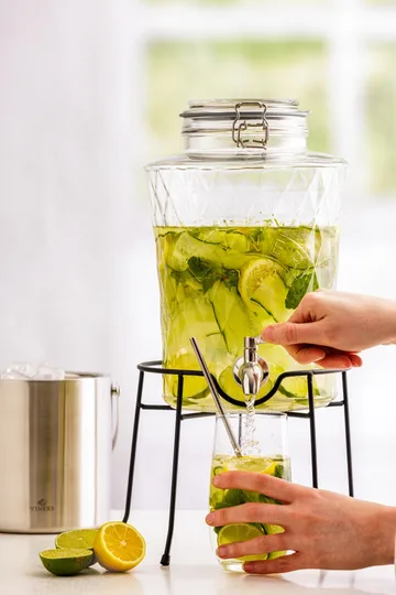 Zestaw słoika z sitem Kilner - Przezroczysty-stal nierdzewna, 0,5 l - Kilner