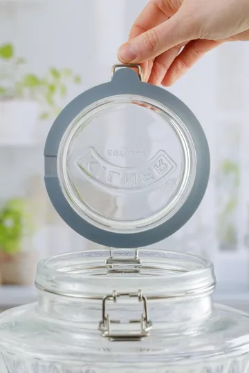 Zestaw słoika z sitem Kilner - Przezroczysty-stal nierdzewna, 0,5 l - Kilner