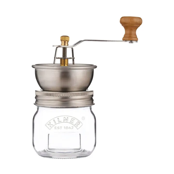 Zestaw słoików do przechowywania Kilner Mash & Store - Przezroczysty-stal nierdzewna-drewno, 0,5 L - Kilner