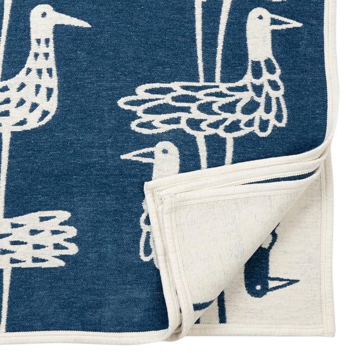 Filc szenilowy Shore birds, niebieski Klippan Yllefabrik