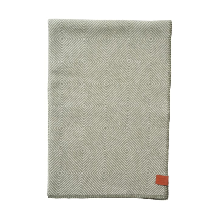 Gooseye midi wełniany koc 90x130 cm - Zielony - Klippan Yllefabrik