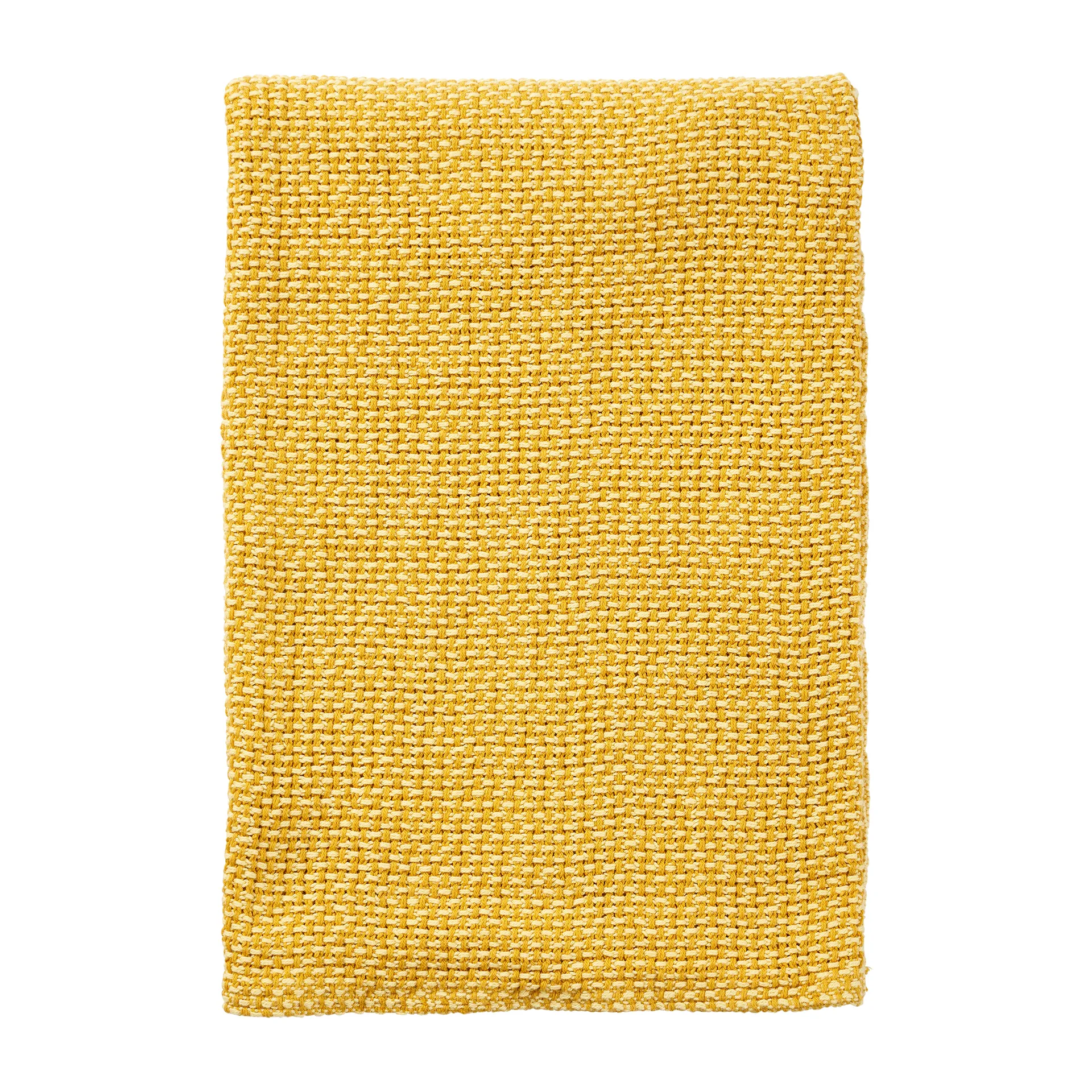 Koc bawełniany Basket 130x180 cm, Żółty Klippan Yllefabrik