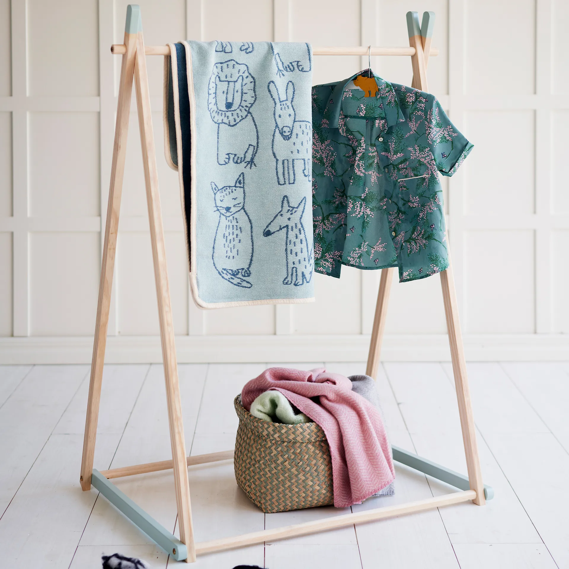 Koc dziecięcy Buddies 70x90 cm, Niebieski Klippan Yllefabrik