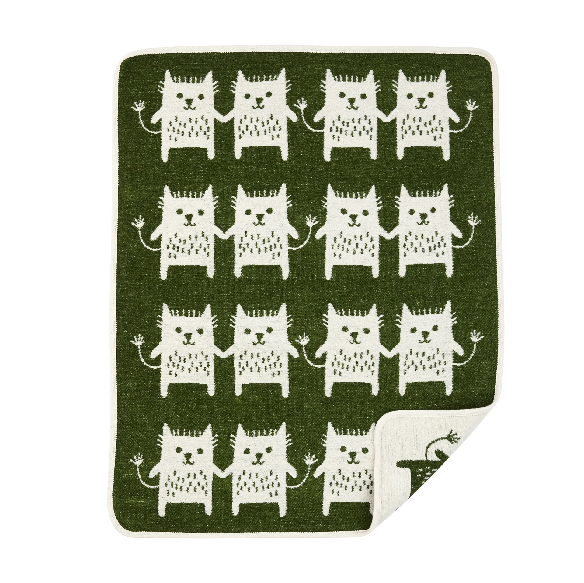 Koc Little Me , zielony Klippan Yllefabrik